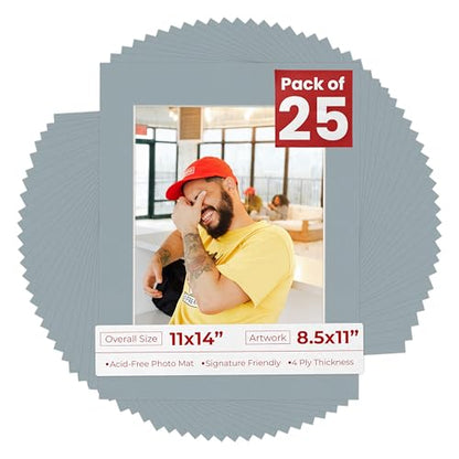11x14 Mat for 8.5x11 Photo (25 Count)