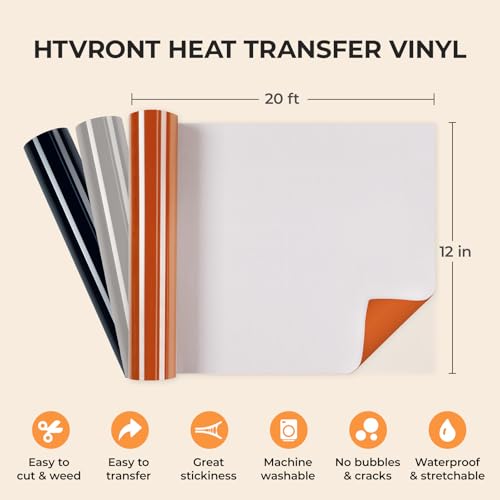 Heat Transfer Vinyl Texas Orange HTV Rolls