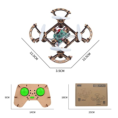 Diy Mini Wooden Drone RC Quadcopter Building Kits for Kids or Beginner