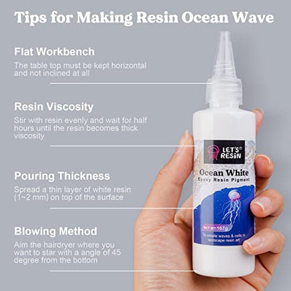 Ocean White Epoxy Resin Pigment 167g (5.89 Ounce)