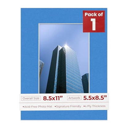 5.5x8.5 Mat for 8.5x11 Frame