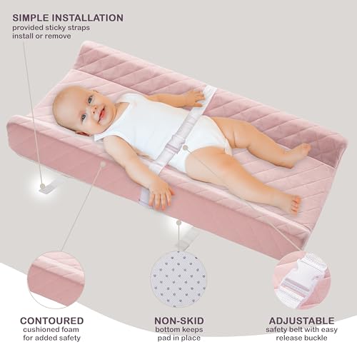 Organic Cotton Covered Contoured Baby Changing Pad