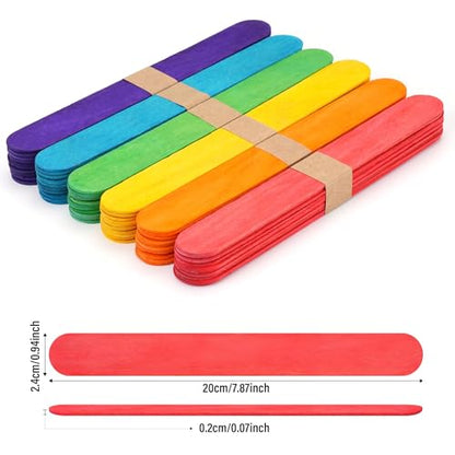 60 Pcs Jumbo Popsicle Sticks (60 Count)