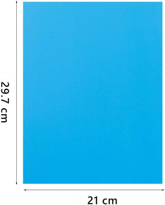 A4 Origami Paper Lake Blue 100 Sheets, 8.27×11.7 inch Double Sided Color Easy Fold Big Origami Paper A4 Colored Copy Papers Thin 70gsm for Beginners, DIY handwork Art and Craft Projects (210 x 297 mm) - Crafty Corner