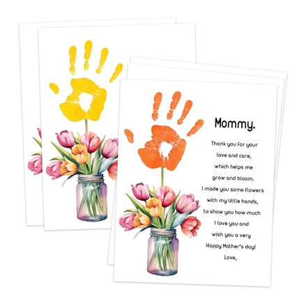 Tulips Flower Handprint Craft DIY Kit