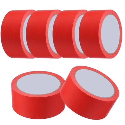 Masking Tape 1.8 Inch x 21 Yard Painter's Tape Red Paint Tapes for DIY Crafts Arts Drawing Decoration Labeling Car Painting Artist Teachers