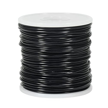 164ft 15 Gauge 1.5mm Aluminum Wire Black Bendable for Jewelry