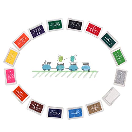 Finger Ink Pads for Kids Washable Craft Ink Stamp Pads
