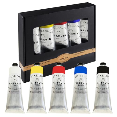 Extra Fine Professional Oil Paint Set for Artists (5 Count)