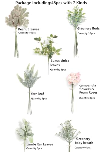 Artificial Greenery Spray Box Set (48 Count)