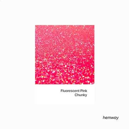 Resin Glitter Fluorescent Pink 100g Chunky (3.5274 Ounce)