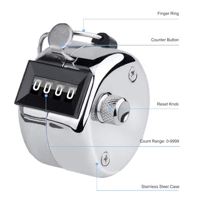 Metal Hand Tally Counter Clicker Counter