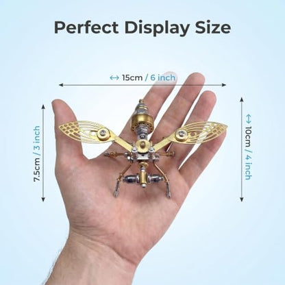 Steampunk Drosophila Insect 3D Metal Puzzle Model Mechanical Kits 2 (10 Count)