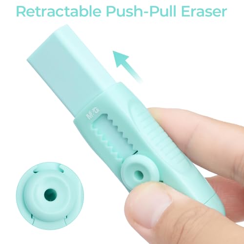 4 Pcs Cute Erasers for Kids Sliding Retractable Pencil Erasers (4 Count)