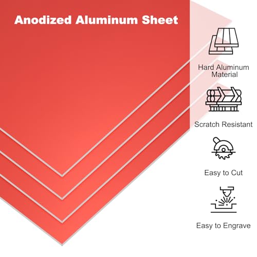 7x5x1 32inch Anodized Aluminum Sheet (10 Count)