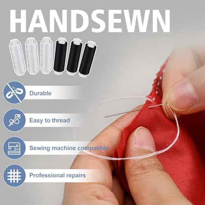 8 Rolls Sewing Thread 200 Yards Each Roll Thread for Sewing Machine (1600 Foot)