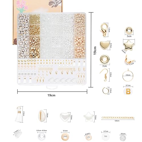 Jewelry Making Supplies Kit Natural Stone Beads for Irregular Natural Stone with for DIY Craft Bracelet Necklace Earrings for Adults