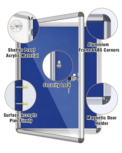 26"x20" Enclosed Bulletin Board