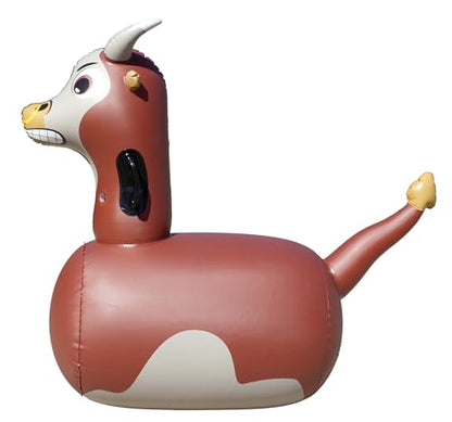 Hop N Go Inflatable Bull Riding Bouncy Hopping Toys for Kids Ages 5+