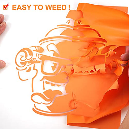 Orange Heat Transfer Vinyl Rolls