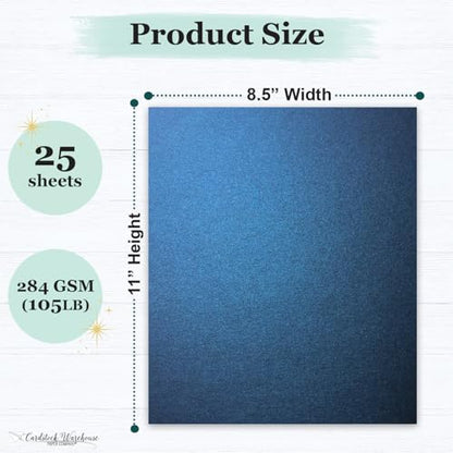 Cardstock Warehouse Stardream Lapis Lazuli Blue Cardstock Paper (25 Count)