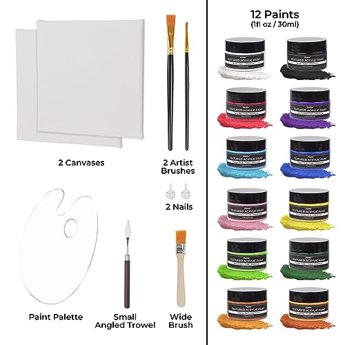 Textured Acrylic Paint Set (12 Fl Oz)