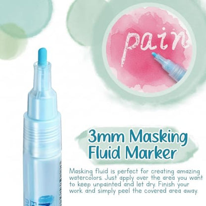 1 Pcs Masking Fluid Pen for Watercolor Painting