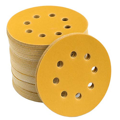 5-Inch 8-Hole Hook and Loop Sanding Discs 600-Grit, 100-Pack (100 Count)