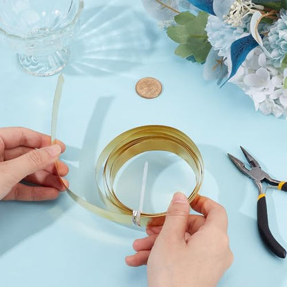 9.84 Feet 30Gauge Brass Flat Bezel Wire (9.84 Foot)