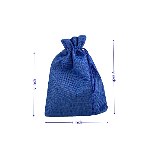 Pack of 25 Burlap Gift Bags with Drawstring Linen Jewelry Pouches Wedding Hessian Jute Bags for Birthday and Treat Pouches Party Wedding Favors Gift