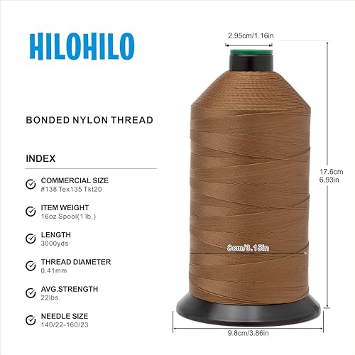 Extra Strong Bonded Nylon Thread #138 Tex135