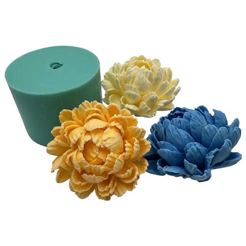 3D Chrysanthemum Flower Candle Wax Silicone Mold