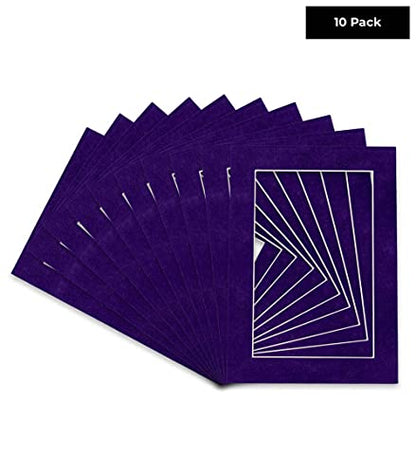 Pack of Ten Acid Free 11x14 Mats Bevel Cut for 8.5x11 Photos (10 Count)