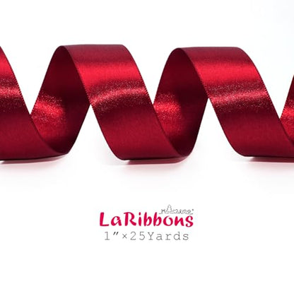 Burgundy Satin Ribbon 1 inch x 50 Yards