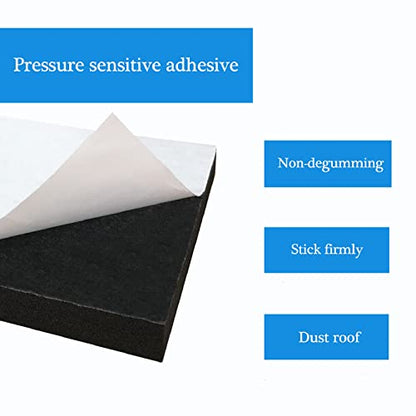 4 Pcs Foam Padding Sheet with Adhesive 6"x6"x1 (4 Count)