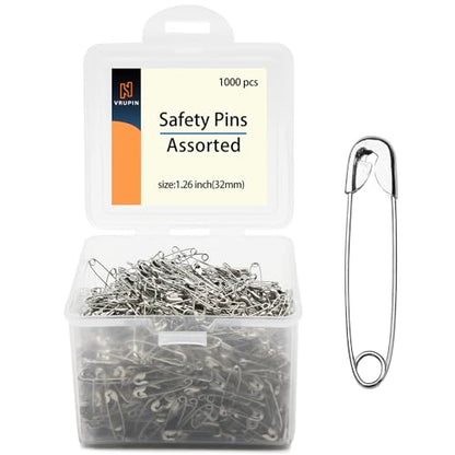 1000pcs Safety Pins