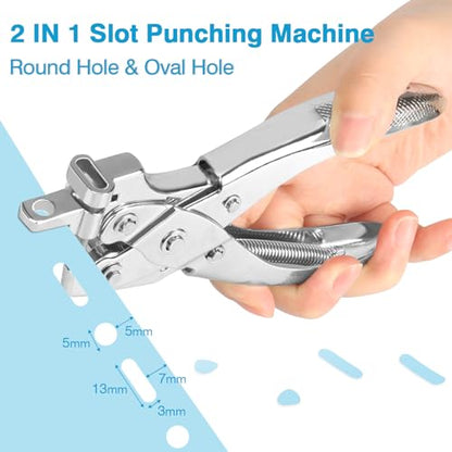 2 in 1 Badge Slot Hole Punch for ID Cards