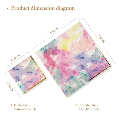 80 Pack Napkins Disposable Paper Towel Cocktail Dinner Party Decoration (80 Count)