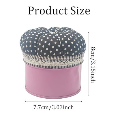 Pumpkin Shaped Pin Cushion with Storage Box