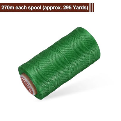 Flat Leather Sewing Waxed Thread