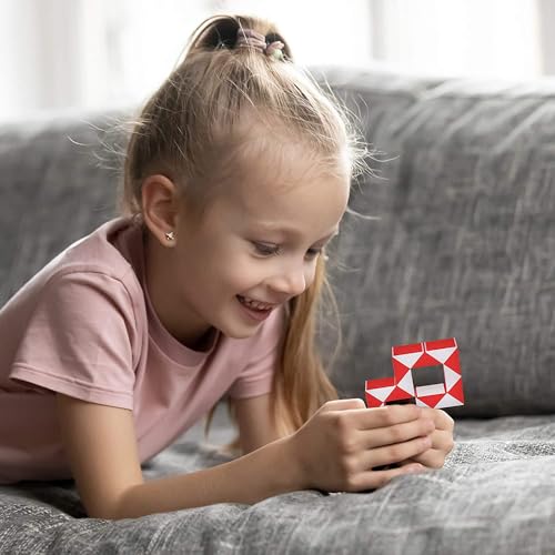 Sensory Fidget Snake Cube Twist Puzzles (3 Count)