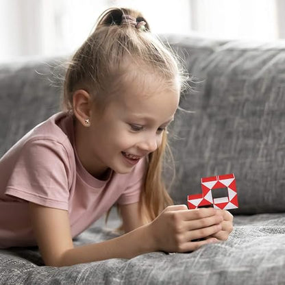 Sensory Fidget Snake Cube Twist Puzzles (3 Count)