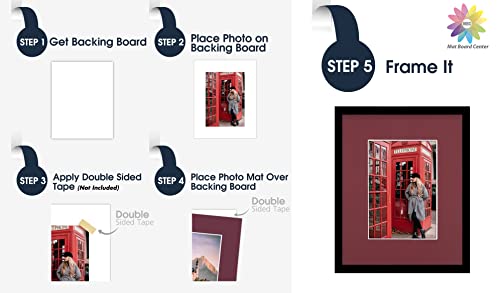 Mat Board Center 10 Pack 8x10 Photo Mats for 5x7 Picture