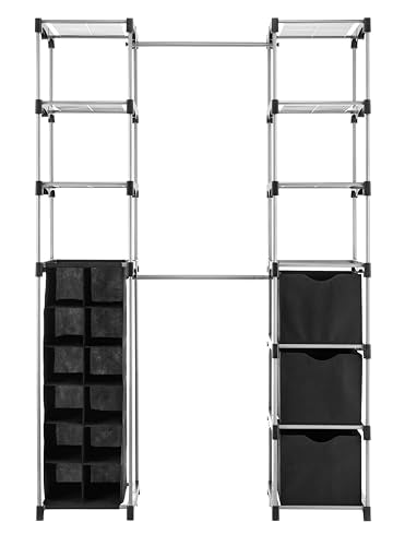Deluxe Double Rod Adjustable Closet Organization System