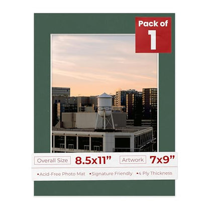 8.5x11 Mat Bevel Cut for 7x9 Photos