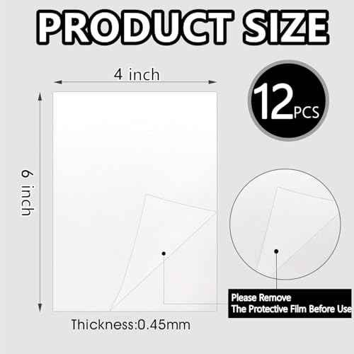 12pcs Sublimation Metal Photo Blanks 4x6 Inch (12 Count)