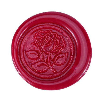 5Pcs Wine Red Sealing Wax Sticks with Wicks for Wax Seal Stamp (5 Count)