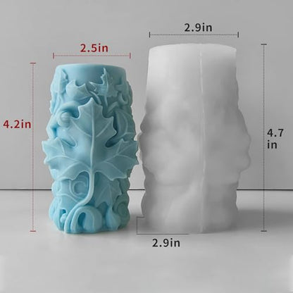 Maple Leaf Embossed Candle Molds