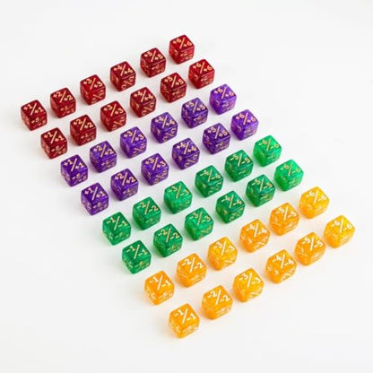Color MTG Counter Dice Set Keyword Shield Life Counters with Dice Storage Bag for MTG TGG Table Games