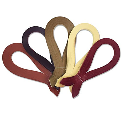 Brown Quilling Paper Strips for Craft Work